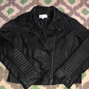 Faux leather jacket, size Large